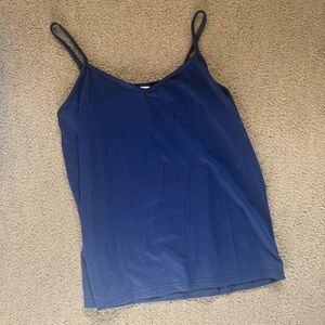 Navy Blue Women's Spaghetti Strap Top